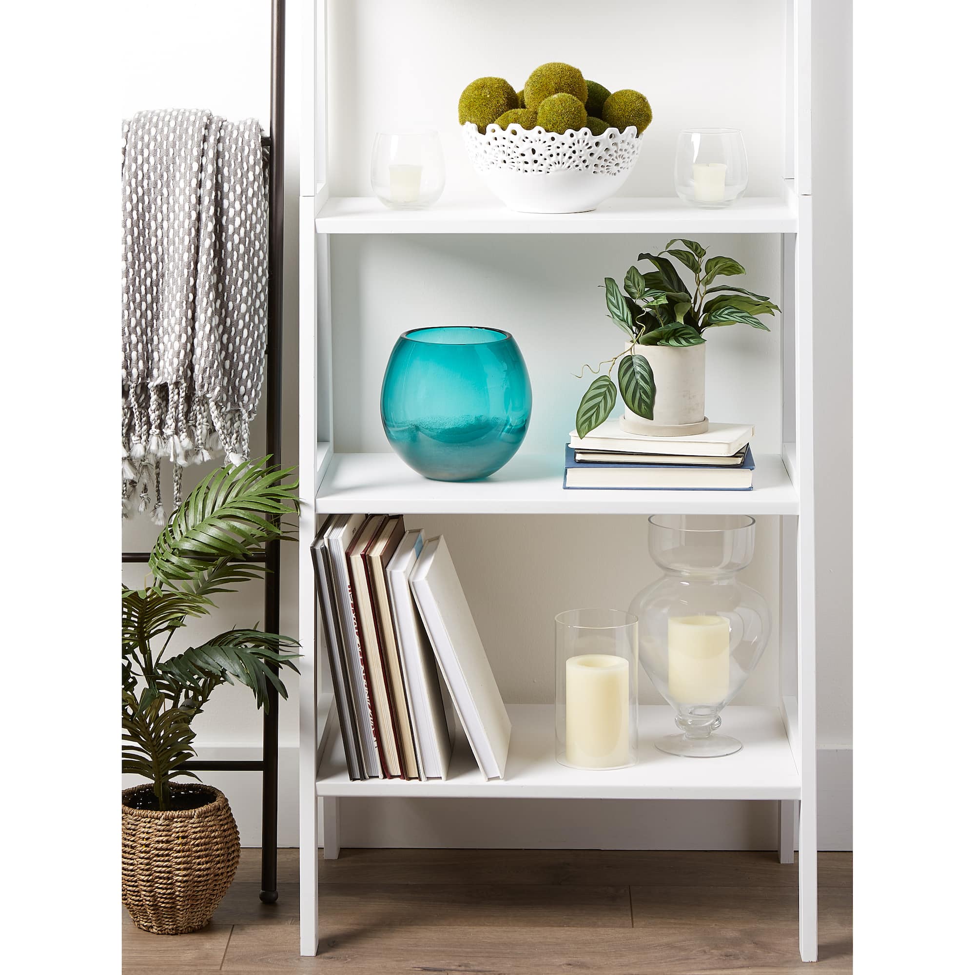 7.5" Large Aqua Fish Bowl Vase